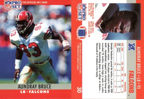 : 1990 Pro Set Atlanta Falcons Team Set with Deion